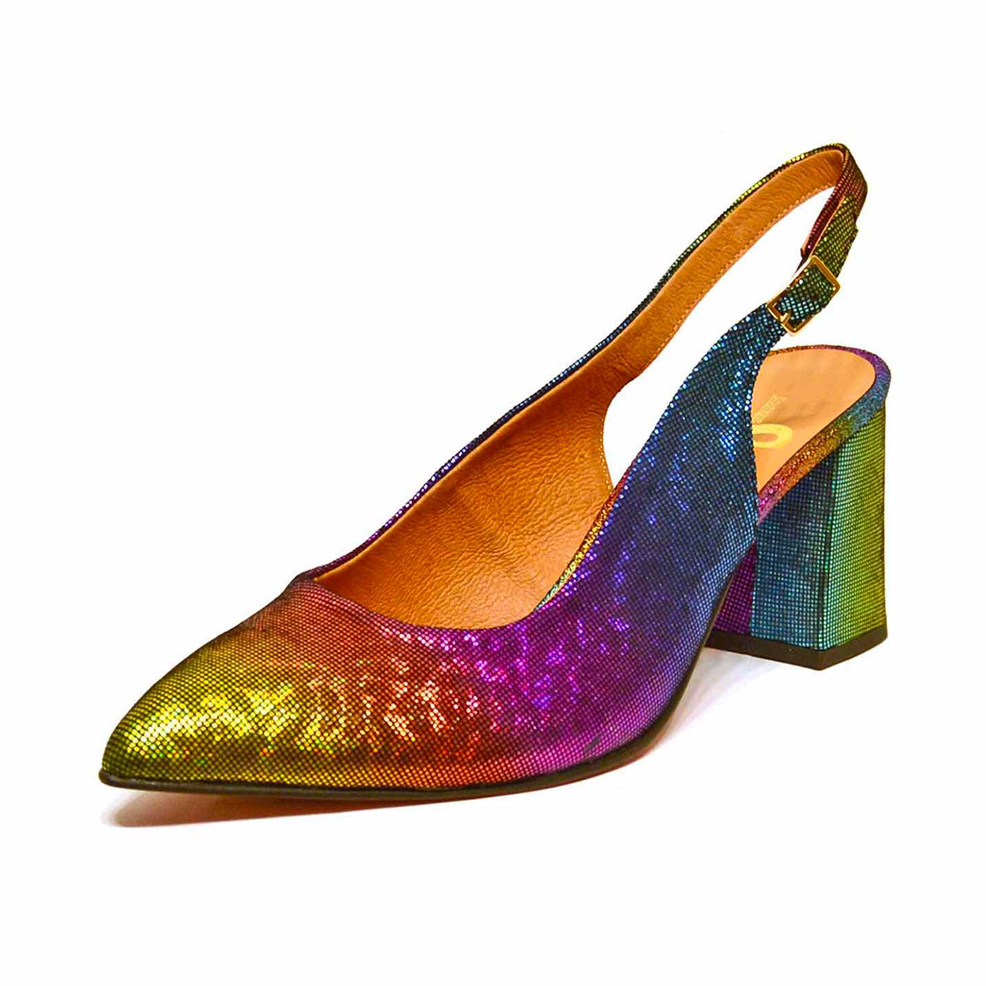 Damenschuhe Sandalen in Übergrößen Mehrfarbig irisierend