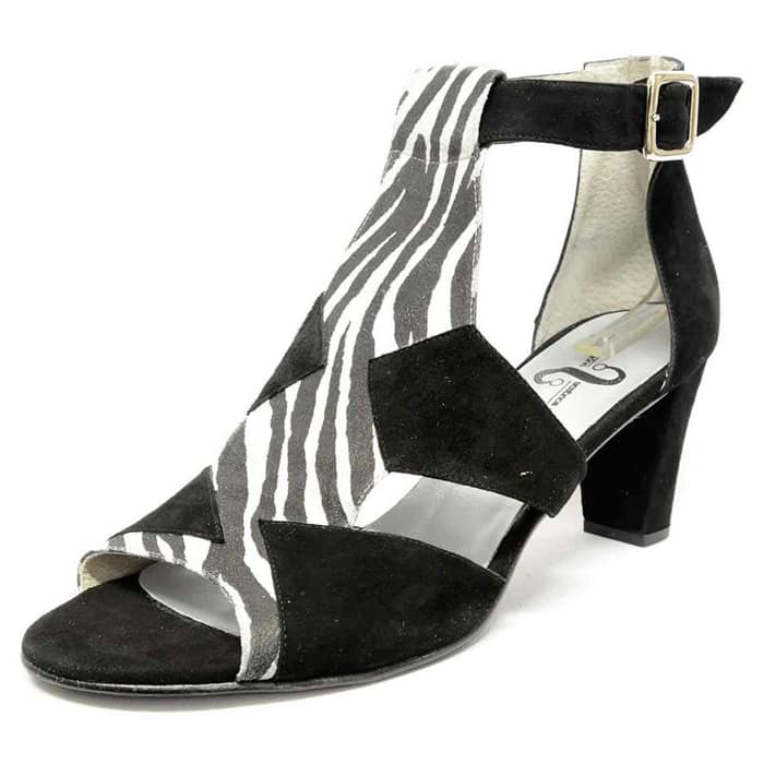 sandales femme grande taille du 40 au 48, velours noir, talon de 7 à 8 cm, mode tendance sexy fantaisie, chaussures pour l'été