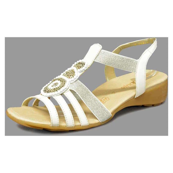 sandalettes femme grande taille du 40 au 48, cuir lisse blanc, talon de 3 à 4 cm, souples detente, chaussures pour l'été