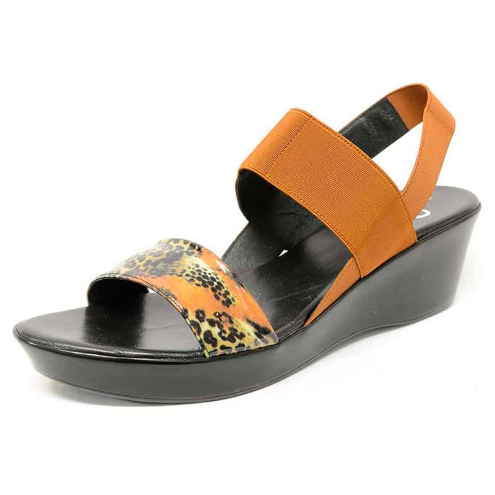 sandales femme grande taille du 40 au 48, python marron, talon de 5 à 6 cm, tendance detente talons compensés, chaussures pour l'été