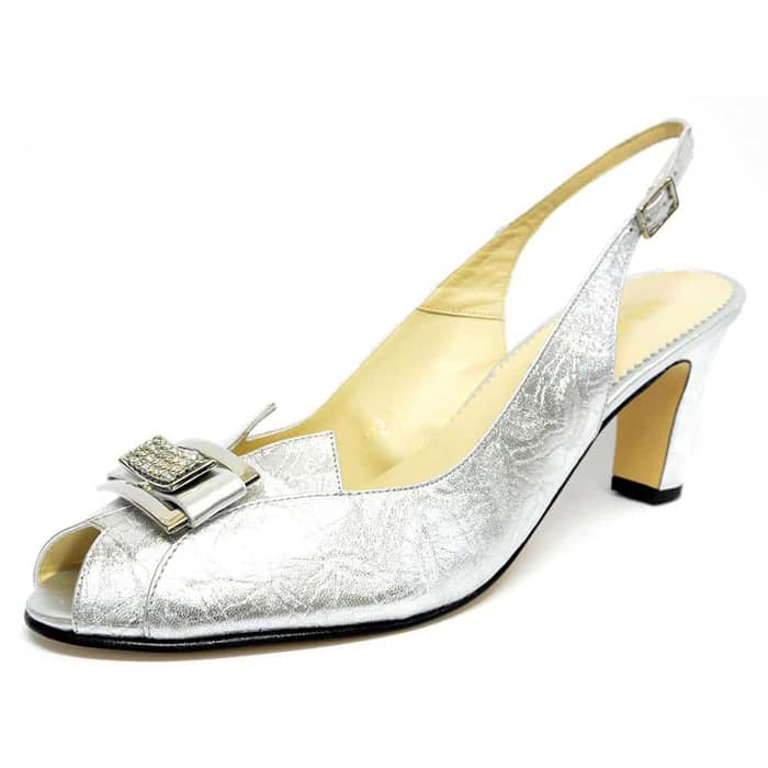 sandales femme grande taille du 40 au 48, métallisées metallise, talon de 7 à 8 cm, fantaisie, printemps