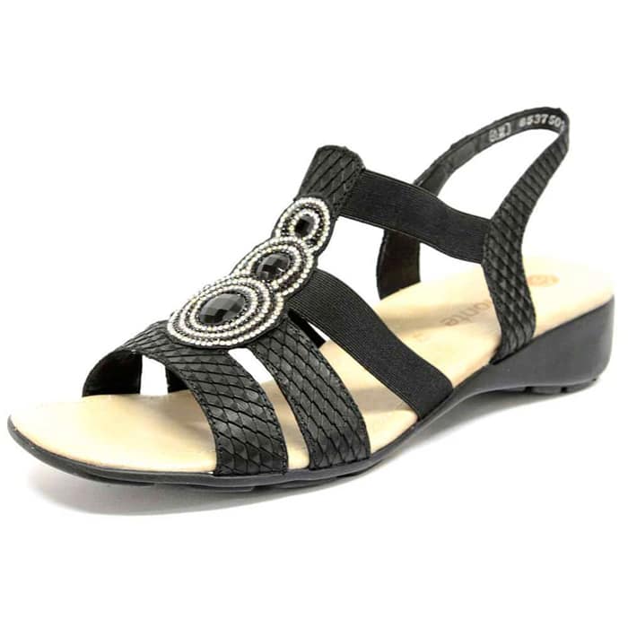 sandalettes femme grande taille du 40 au 48, cuir fripé noir, talon de 3 à 4 cm, sandales plates confort detente, chaussures pour l'été