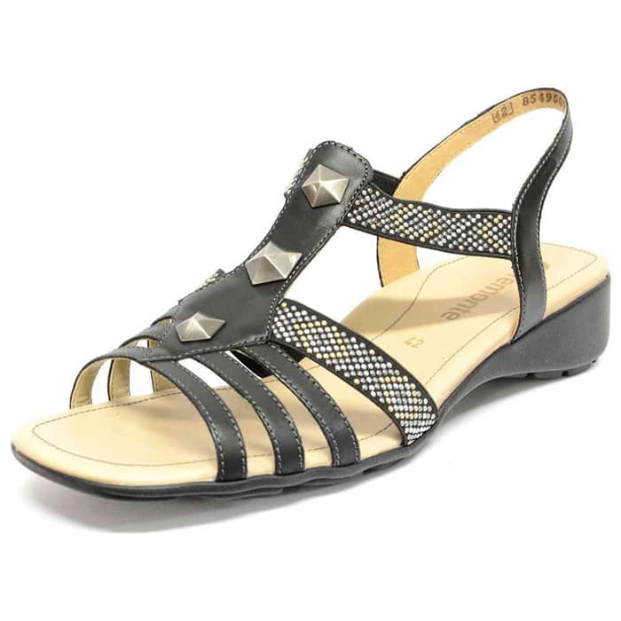 sandalettes femme grande taille du 40 au 48, cuir lisse noir, talon de 0,5 à 2 cm, sandales plates confort detente, chaussures pour l'été
