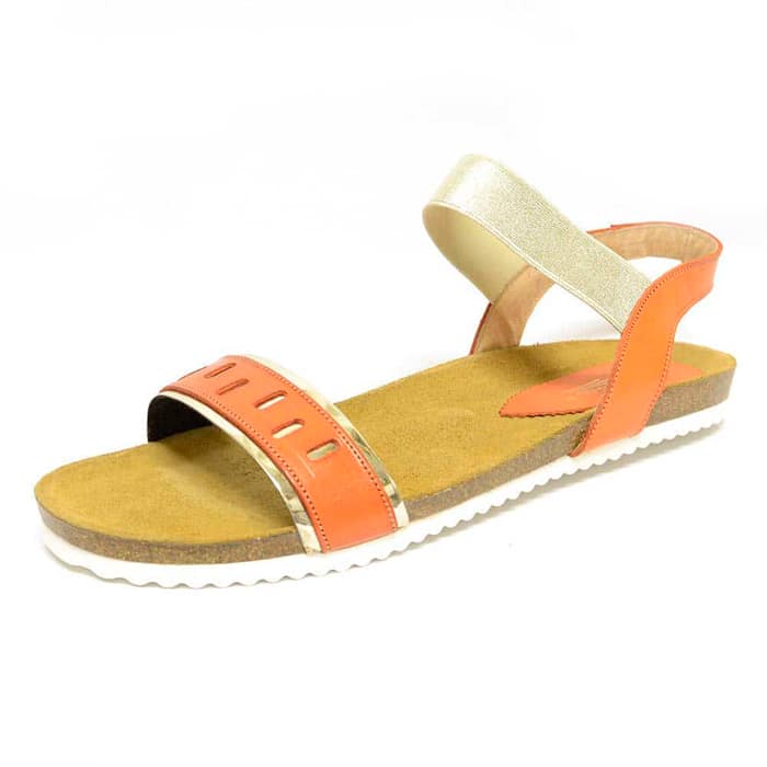 sandalettes femme grande taille du 40 au 48, cuir lisse multicolore, talon de 0,5 à 2 cm, pas cheres sandales plates, chaussures pour l'été