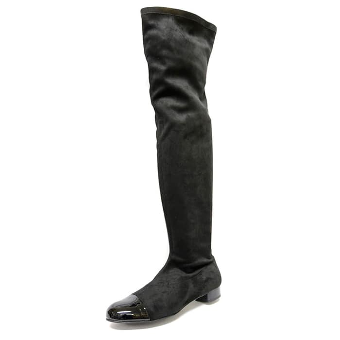 bottes femme grande taille du 40 au 48, stretch noir, talon de 0,5 à 2 cm, mode, hiver