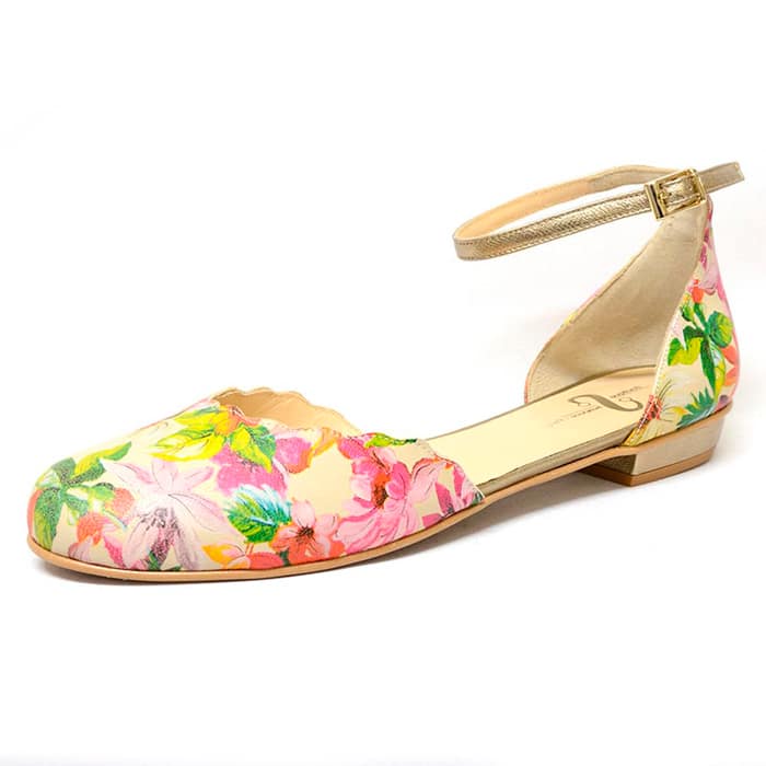 sandalettes femme grande taille du 40 au 48, à fleurs multicolore, talon de 0,5 à 2 cm, sandales plates fantaisie, chaussures pour l'été