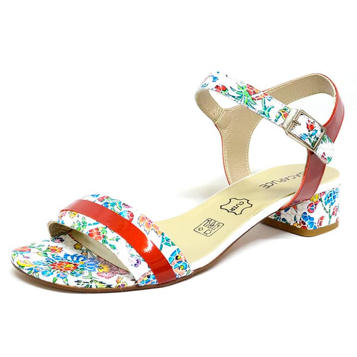 sandalettes femme grande taille du 40 au 48, brillant multicolore, talon de 3 à 4 cm, , chaussures pour l'été