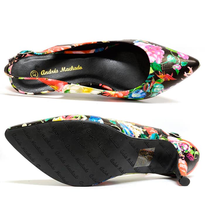Chaussures femme talons en daim chaussures fleur boule multi-color escarpins sandale Ske15 