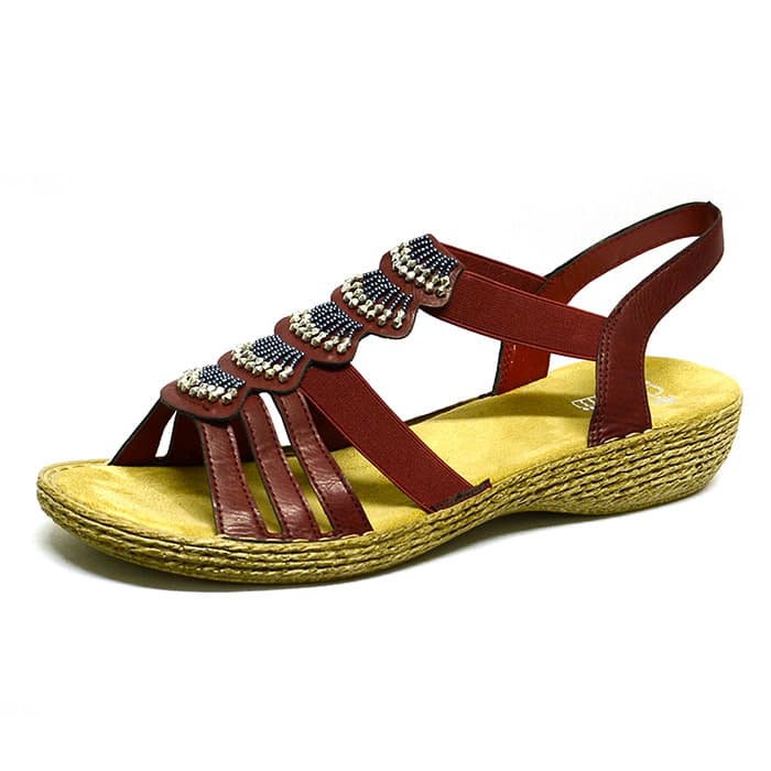 sandalettes femme grande taille du 40 au 48, cuir lisse bordeaux, talon de 3 à 4 cm, sandales plates confort, chaussures pour l'été