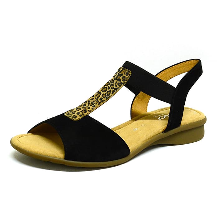 sandales femme grande taille du 40 au 48, velours noir, talon de 3 à 4 cm, sandales plates souples confort, chaussures pour l'été