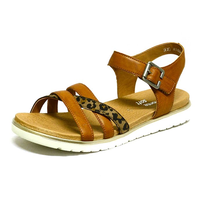sandales femme grande taille du 40 au 48, cuir lisse marron, talon de 3 à 4 cm, sandales plates confort detente, chaussures pour l'été