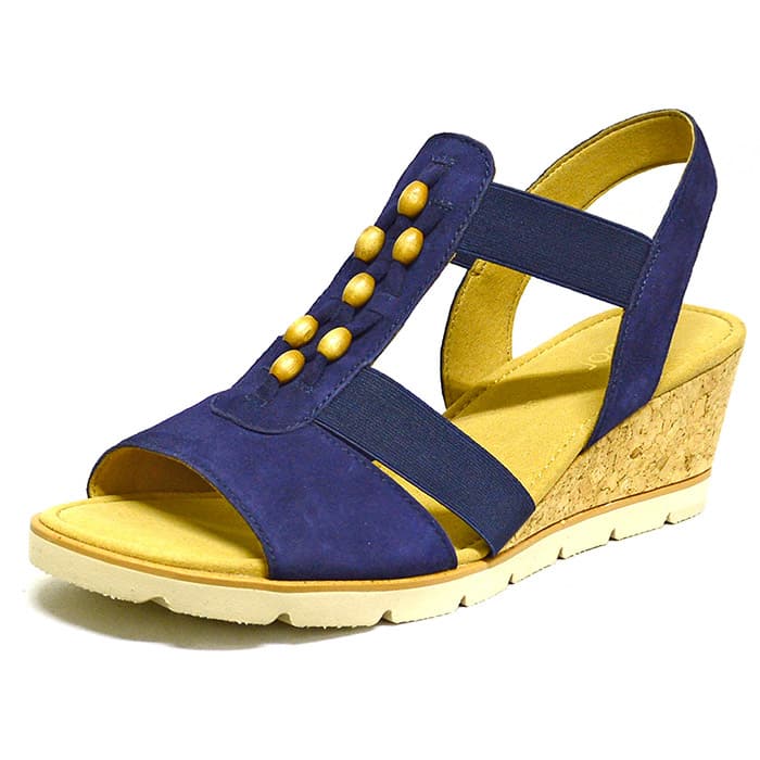 sandales femme grande taille du 40 au 48, velours bleu, talon de 5 à 6 cm, sandales talons hauts confort detente talons compensés, chaussures pour l'été