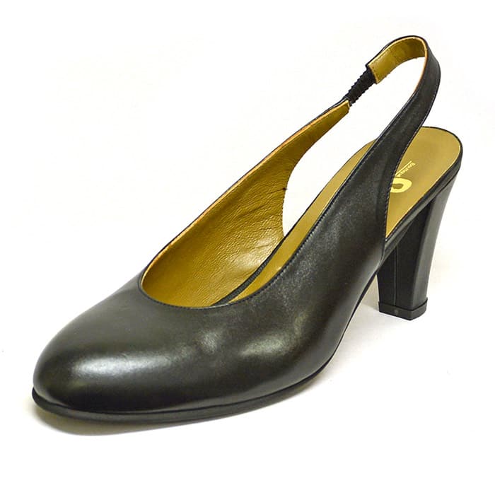 sandales femme grande taille du 40 au 48, cuir lisse noir, talon de  9 cm et plus, talon haut habillee sandales talons hauts, toutes saisons