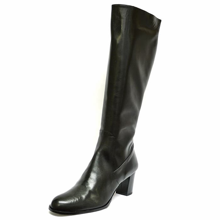 bottes femme grande taille du 38 au 48, brillant noir, talon de 7 à 8 cm, talon haut habillee bottes talons hauts, automne