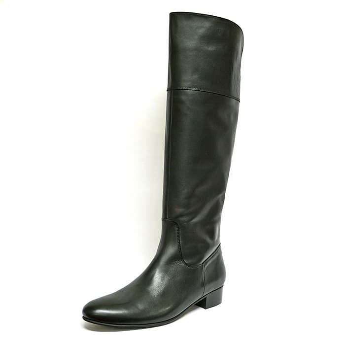bottes femme grande taille du 38 au 48, cuir lisse noir, talon de 3 à 4 cm, mode, hiver