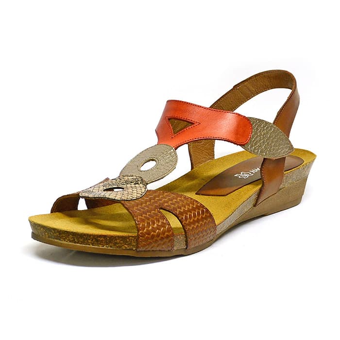 sandales femme grande taille du 40 au 48, cuir lisse multicolore, talon de 3 à 4 cm, sandales plates confort detente, chaussures pour l'été