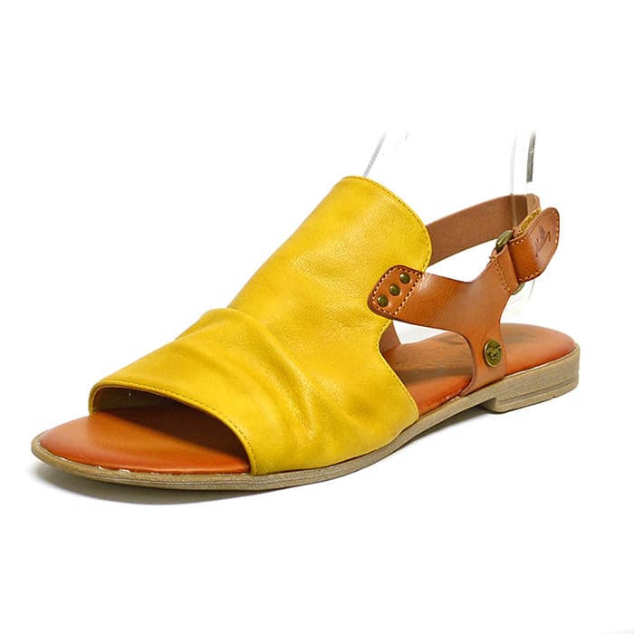 sandales femme grande taille du 40 au 48, simili cuir jaune marron, talon de 0,5 à 2 cm, plates sandales plates detente, chaussures pour l'été